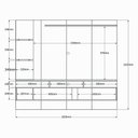 Ver imagem 5 de Painel Vega Painel para Tvs até 55 Polegadas 2 Portas Freijo Ripado Off White Perolizado