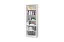 Ver imagem 2 de Escritório com Escrivaninha 2 Gavetas e Livreiro Branco - Fdecor