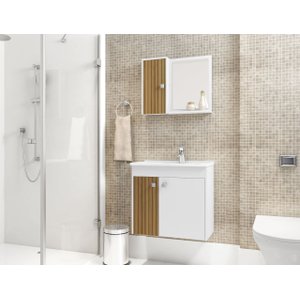 Conj Gabinete Munique 2075574 Banheiro Branco Ripado