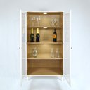 Ver imagem 2 de Cristaleira Estante Para Livros Ditália C/Kit Luz E-957 Cor:Branco