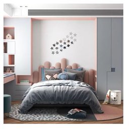 Espelho Decorativo Acrílico Estrelas 7cm Sala Quarto 12 Pçs - 3