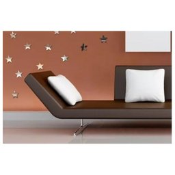 Espelho Decorativo Acrílico Estrelas 7cm Sala Quarto 12 Pçs - 2