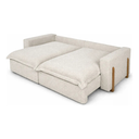 Ver imagem 4 de Sofá Cama, Retrátil e Reclinável Dubai, Tecido Bouclé, Molas Ensacadas, 1,90m.