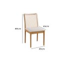 Ver imagem 2 de Kit 2 Cadeiras de Jantar Londres com Tela Madeira Maciça