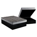 Ver imagem 1 de Conjunto Box Baú King: Colchão Molas Paropas Compact Ag 65 - D28 Royalle Rústico Prata + Base Crc