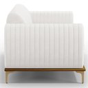 Ver imagem 6 de Sofá 180cm 3 Lugares Base Gold Molino D06 PU C-12 Branco - Mpozenato