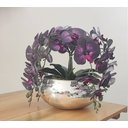 Ver imagem 4 de Arranjo Com 4 Orquídeas Artificiais Roxa Realistas Com Vaso