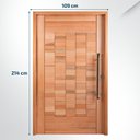 Ver imagem 2 de Kit Porta Pivotante Maciça de Eucalipto 214x109x14cm PM97 Cruzeiro Portas