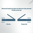 Ver imagem 4 de Kit Porta Pivotante Maciça de Eucalipto 214x109x14cm PM97 Cruzeiro Portas