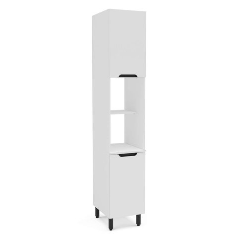 Armário Paneleiro 40cm com 2 Portas e 2 Nichos 250018 Meena Politorno Moveis