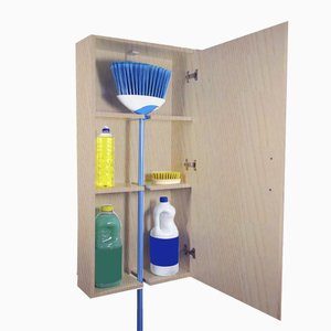 Armário Lavanderia Madeirado em Mdf [f031]