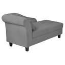 Ver imagem 2 de Recamier Diva França 1,40m Suede Cinza - Clique Decorações