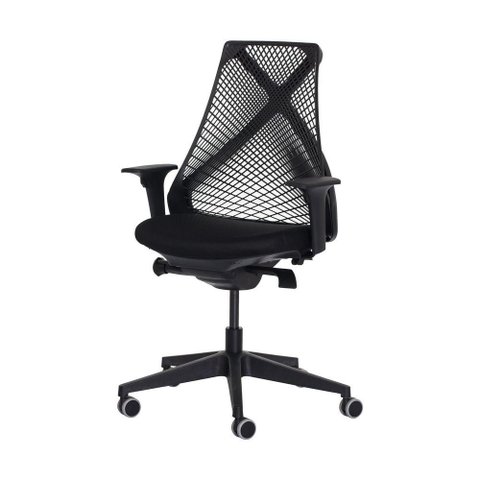 Cadeira Ergonômica Diretor Preta Giratória Ajustável