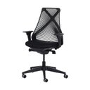 Ver imagem 1 de Cadeira Ergonômica Diretor Preta Giratória Ajustável