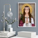 Ver imagem 1 de Quadro Decorativo Santa Filomena 33x24cm - com Vidro:madeira Branca