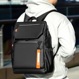 Mochila de Nylon Impermeável Masculina Escolar Trabalho:preto - 2