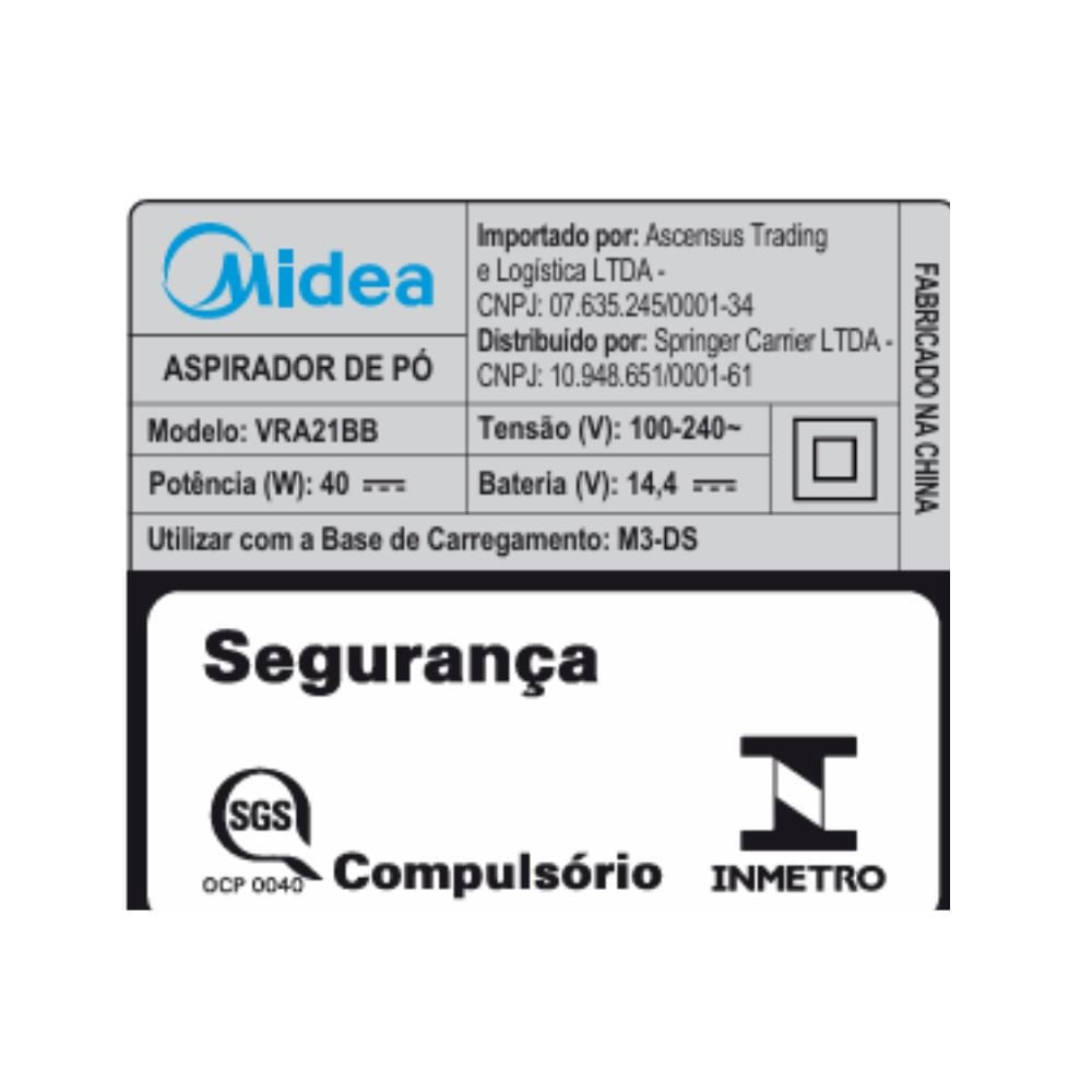 Aspirador Robô Smartmop Passa Pano Branco Midea Vra31bb - Bivolt - 11