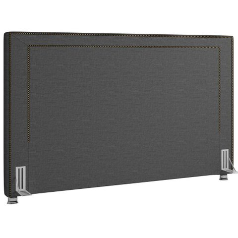 Cabeceira Cama Box Casal King 195cm P05 Berlim Cinza Escuro