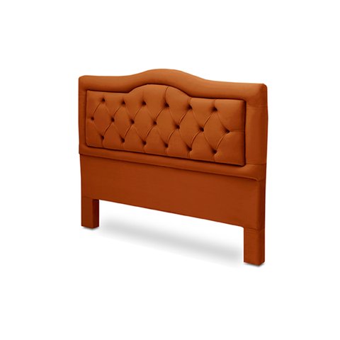 Cabeceira Cama Box Estofada Madeira Queen Size Belinha:terracota