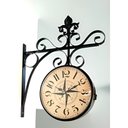 Ver imagem 3 de Relógio de Parede Vintage Dupla Face Estação de Trem Retro