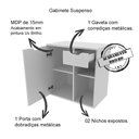 Ver imagem 6 de Conjunto Para Banheiro Gabinete Bn3605x02 Branco