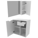 Ver mais imagens de Conjunto Para Banheiro Gabinete Bn3605x02 Branco