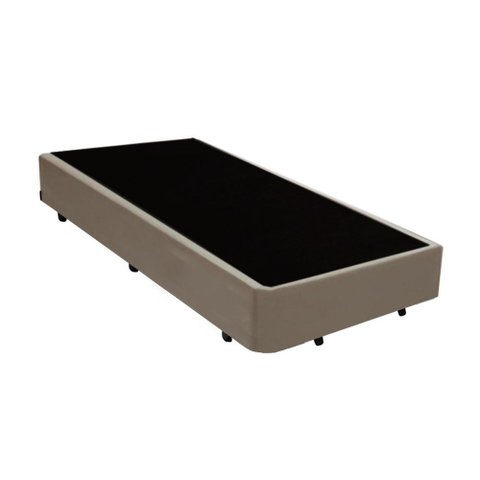 Cama Box Solteiro 88 Bege Suede - Santo Box