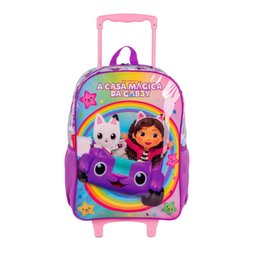 Mochila com Rodas Infantil a Casa Mágica da Gabby Rainbow - Sestini - 1