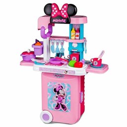 Cozinha Infantil e Maleta - 3 em 1 - Disney - Minnie Mouse - Multikids - 1 Cozinha Infantil e Maleta - 3 em 1 - Disney - Minnie Mouse - Multikids - 1