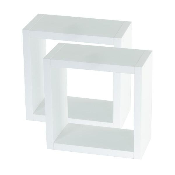 Kit 3 Nichos 50x25 20x20 20x20 Profundidade10cm Mdf Branco Decoração Quarto Bebe - 2