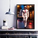 Ver imagem 1 de Quadro Umbanda Zé Pretinho 24x18cm:madeira Branca