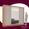 Guarda-roupa Casal 100% Mdf 3 Portas de Correr 4 Gavetas 6 Prateleiras com Espelho Chile - 6
