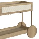 Ver imagem 5 de Carrinho Bar Porta Taças 110 Cm Pes Metal Oslo 28964 Hanover Artesano