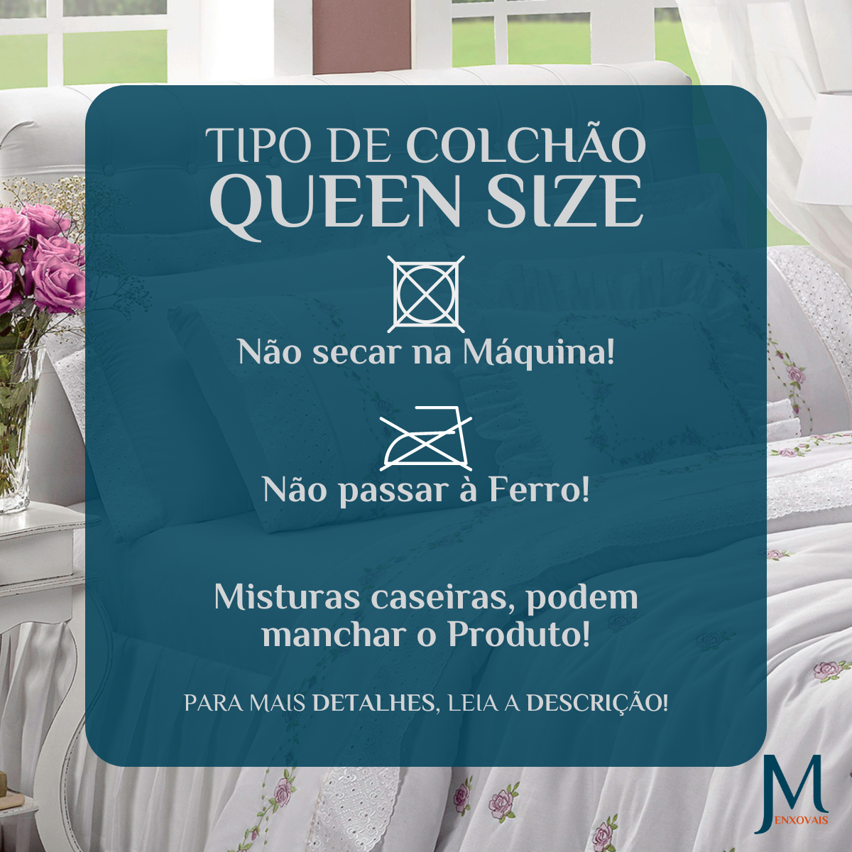 Cobre Leito Queen Size 100%algodão Daphane Bordado Super Luxuoso Bouquet:branco - 6