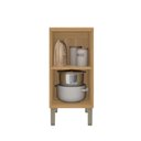 Ver imagem 3 de Balcão de Cozinha 40 Cm Colors 1 Porta 100% Mdf Freijó/níquel - Kits Paraná
