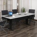 Ver imagem 1 de Mesa de Escritório Reunião 200cm com Caixa de Tomadas Multimóveis CR25335