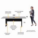 Ver imagem 3 de Mesa de Escritório Reunião 200cm com Caixa de Tomadas Multimóveis CR25335
