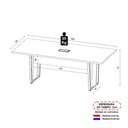 Ver imagem 4 de Mesa de Escritório Reunião 200cm com Caixa de Tomadas Multimóveis CR25335