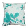 Capa de Almofada Jardim Florido Verde e Cinza 44x44cm - 1