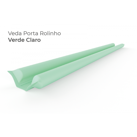 Protetor Veda Porta Impermeavel Rolinho contra Inseto 80cm:verde Claro/80cm