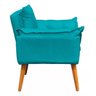 Poltrona Decorativa Opala 1 Lugar Suede Azul Turquesa - SeLiga Shop - 4