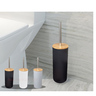ESCOVA SANITARIA plastico preto/branco com bambu sanxia - 3