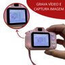 Câmera Fotográfica e Vídeo Digital Infantil Mini Criança Foto Rosa Importway Bw169rs - 6