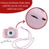 Câmera Fotográfica e Vídeo Digital Infantil Mini Criança Foto Rosa Importway Bw169rs - 3