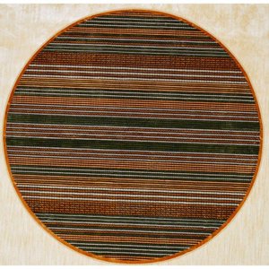 Tapete Veludo 1.50m Redondo Marbella Moderno Kilim Vitral-3 Rayza