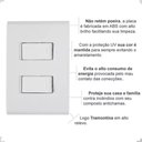 Ver imagem 2 de Placa 4x2+ 2 Interruptores Simples 10a-250v Branco Tramontina Branco - 250v