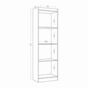 Ver imagem 5 de Armario Multiuso com Prateleiras 2 Portas New Banrô - Branco Tx