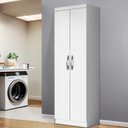 Ver imagem 1 de Armario Multiuso com Prateleiras 2 Portas New Banrô - Branco Tx