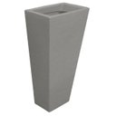 Ver imagem 6 de Kit 3 Vaso Planta 60x30 Trapézio Parede Polietileno BGPLASTICOS V17 CINZA CIMENTO 004