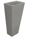 Ver imagem 6 de Kit 3 Vaso Planta 60x30 Trapézio Parede Polietileno BGPLASTICOS V17 CINZA CIMENTO 004